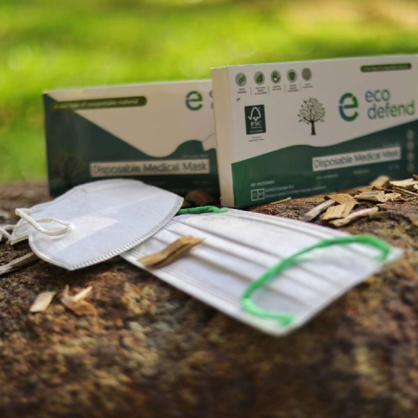 Eco Defend compostable single-use medical grade facemasks